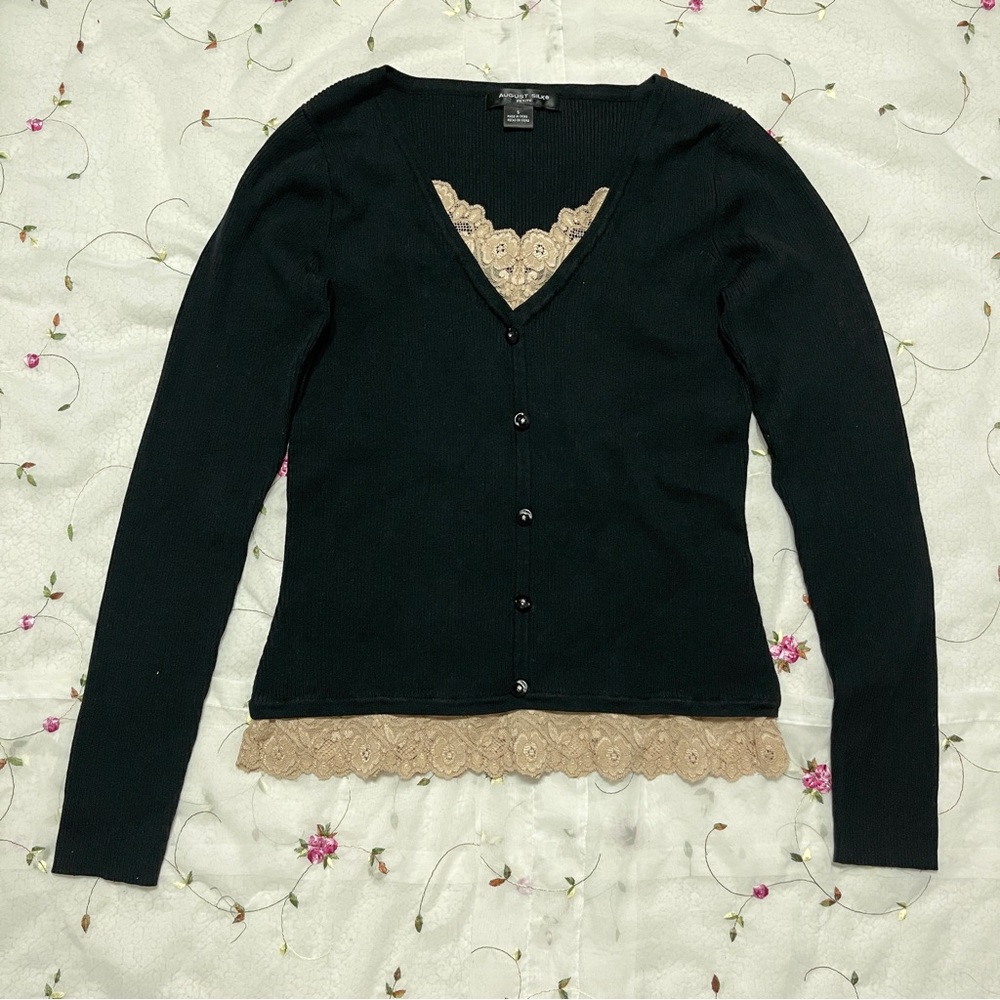 Vintage coquette lace top